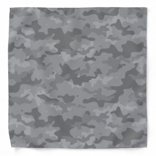 Gray Camo Pattern Bandana