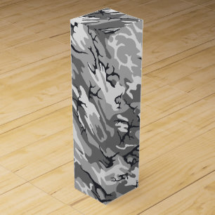 Gray Camo Wine Box