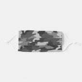 Gray Camouflage Adult Cloth Face Mask (Front, Folded)