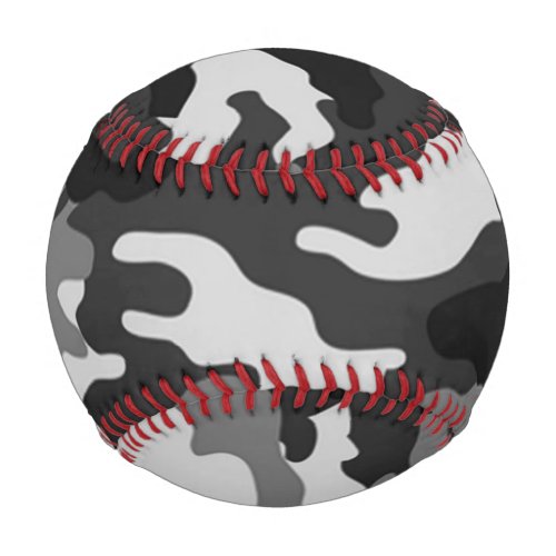 Gray Camouflage Baseballs