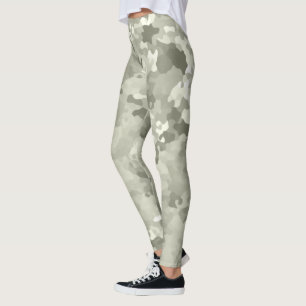 Gray Camouflage Leggings