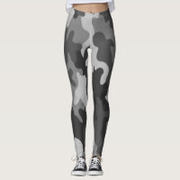 Gray Camouflage Leggings