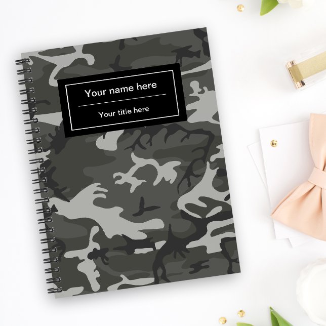 Gray Camouflage, Military, Army Notebook (Creator Uploaded)