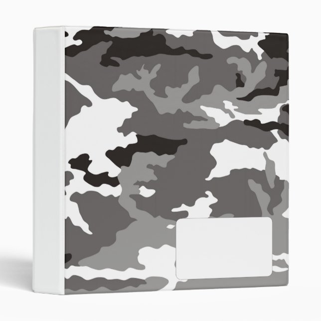Gray camouflage pattern binder (Front/Spine)