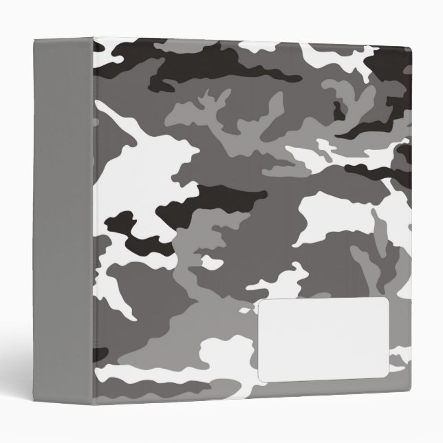 Gray camouflage pattern binder (Front/Spine)