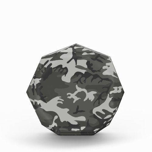 Gray Camouflage Pattern Military Pattern Army Acrylic Award