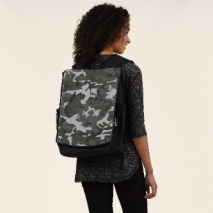 Gray Camouflage Pattern, Military Pattern, Army Backpack