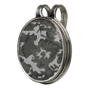 Gray Camouflage Pattern, Military Pattern, Army Golf Hat Clip