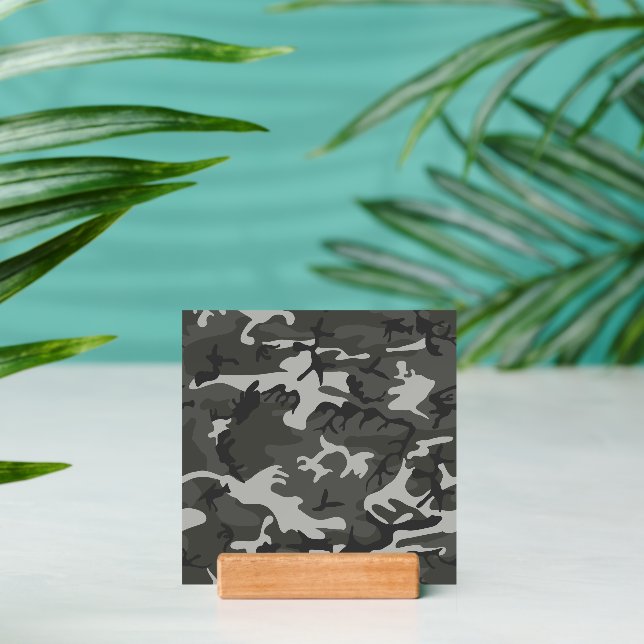 Gray Camouflage Pattern, Military Pattern, Army Holder (Insitu 2 (Back))