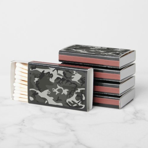Gray Camouflage Pattern Military Pattern Army Matchboxes