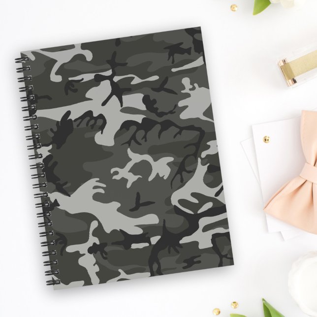 Gray Camouflage Pattern, Military Pattern, Army Notebook (Creator Uploaded)