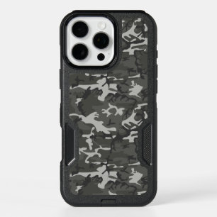Gray Camouflage Pattern, Military Pattern, Army iPhone 16 Pro Max Case