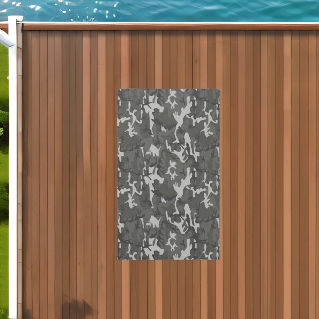 Gray Camouflage Pattern, Military Pattern, Army Outdoor Rug (Insitu (Outdoor 2))