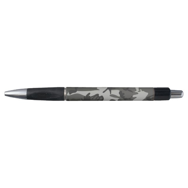 Gray Camouflage Pattern, Military Pattern, Army Pen (Front)