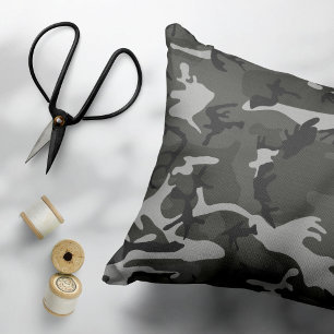 Gray Camouflage Pattern, Military Pattern, Army Pet Bed