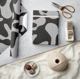 gray camouflage pattern wrapping paper