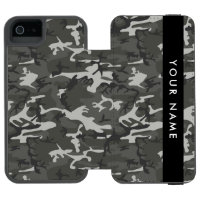 Gray Camouflage Pattern, Your name, Personalize