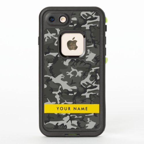 Gray Camouflage Pattern Your name Personalize