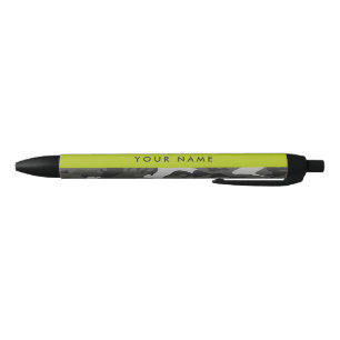 Gray Camouflage Pattern, Your name, Personalize Pen