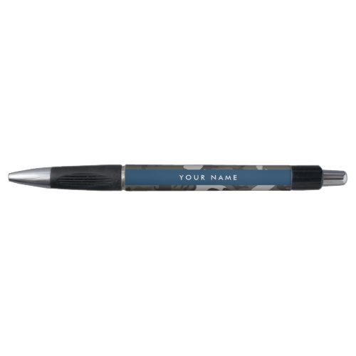Gray Camouflage Pattern Your name Personalize Pen