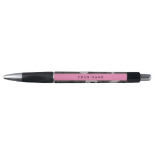 Gray Camouflage Pattern, Your name, Personalize Pen