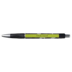 Gray Camouflage Pattern, Your name, Personalize Pen