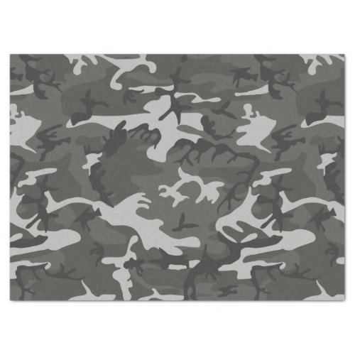 gray camouflage tissue paper