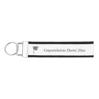 Gray Cap Tassel Add Year Name Graduation KeyChains