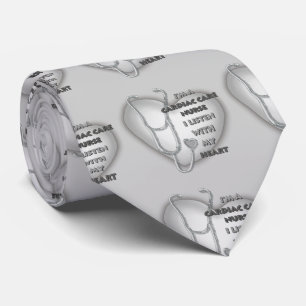 Gray Cardiac Care Nurse Tie