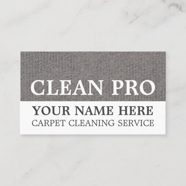 Gray Carpet, Carpet Cleaners, Cleaning Service Business Card Zazzle