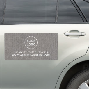 Gray Carpet, Carpet Layer, Fitter Car Magnet