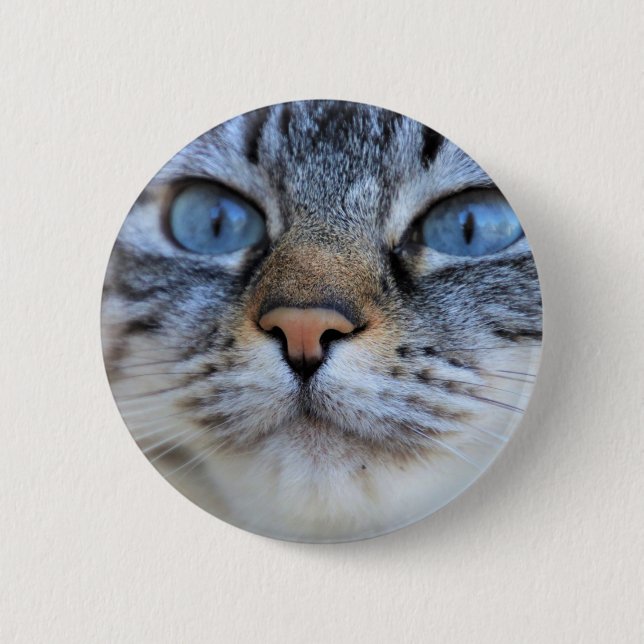 Gray Cat Button (Front)