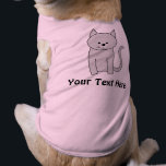 Gray Cat Cartoon. Shirt<br><div class="desc">A cute gray cat image.</div>