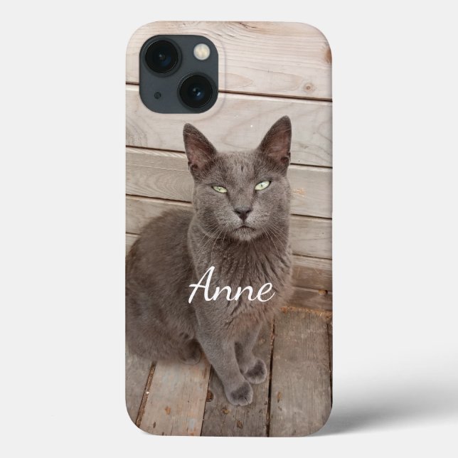 Gray Cat Case-Mate iPhone Case (Back)