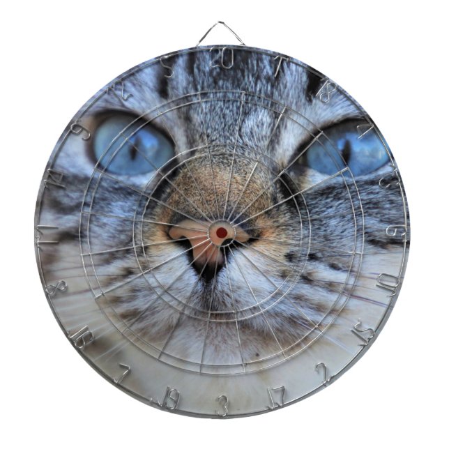 Gray Cat Dart Board (Front)