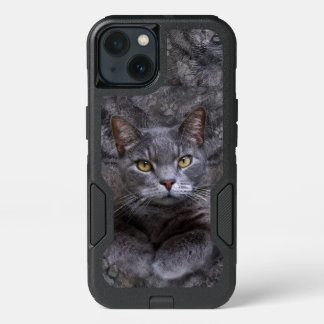 Gray Cat iPhone 13 Case
