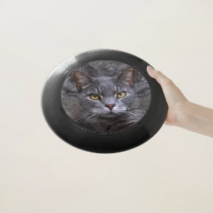 Gray Cat Portrait Wham-O Frisbee