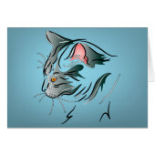 Gray Cat Profile (Front Horizontal)