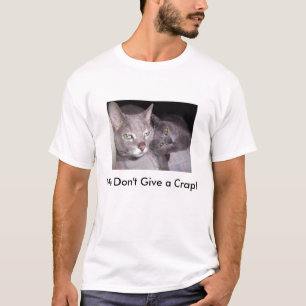 Gray Cat Russian Blue Humor T-Shirt