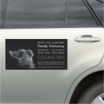 Gray Cat, Veterinarian, Veterinary Service Car Magnet at Zazzle
