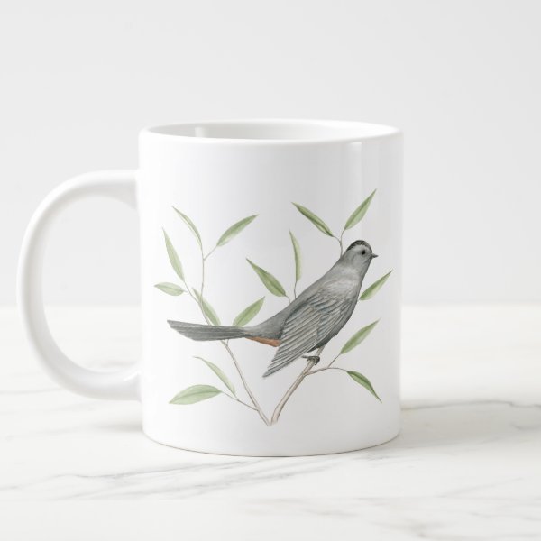 Gray Catbird Bird Art Giant Coffee Mug