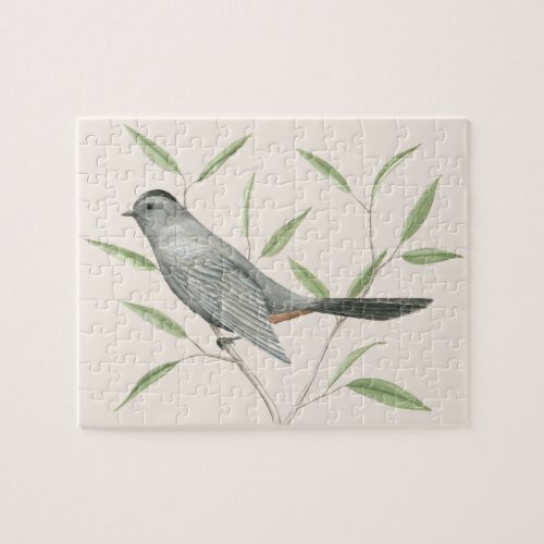 Gray Catbird Bird Art Jigsaw Puzzle