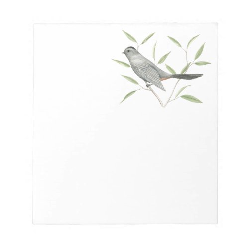 Gray Catbird Bird Art Notepad