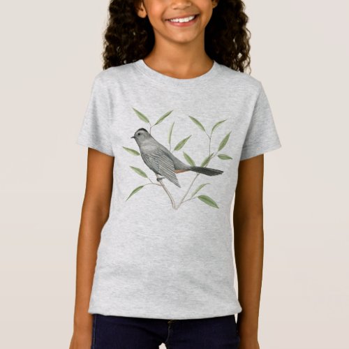 Gray Catbird Bird Art T_Shirt