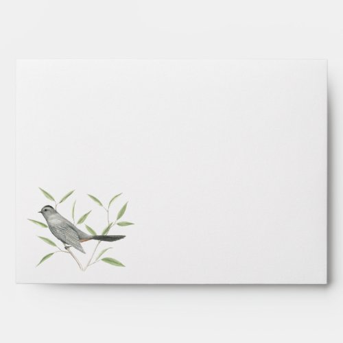 Gray Catbird Illustration Envelope