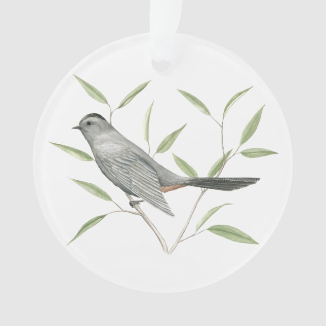 Gray Catbird Ornament (Front)