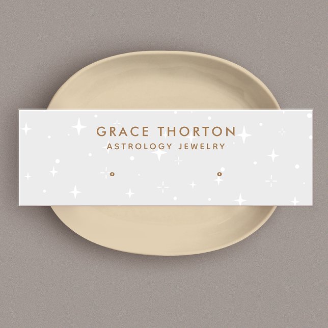 Gray Celestial Stars Stud Earring Display Card (Creator Uploaded)