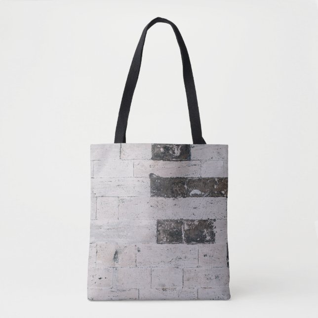 Gray cement wall tote bag (Front)
