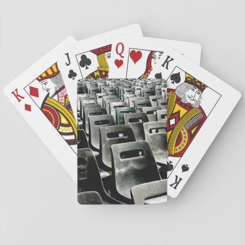 Gray Chairs Classic Playing Cards