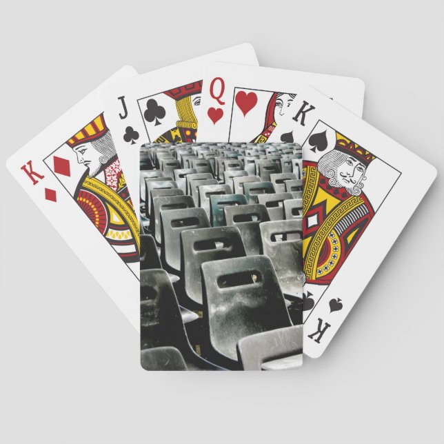 Gray Chairs Classic Playing Cards (Back)
